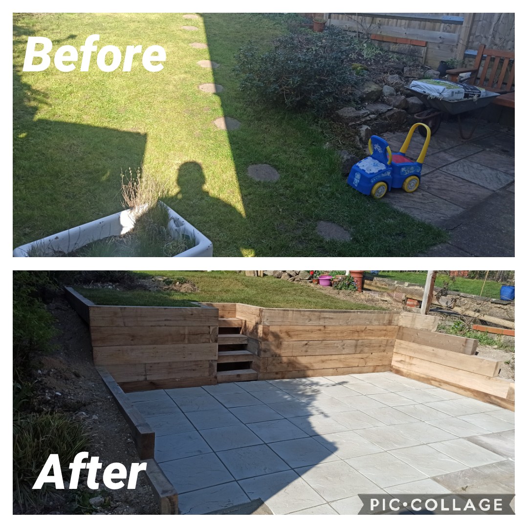 before and after landscaping in shoreham